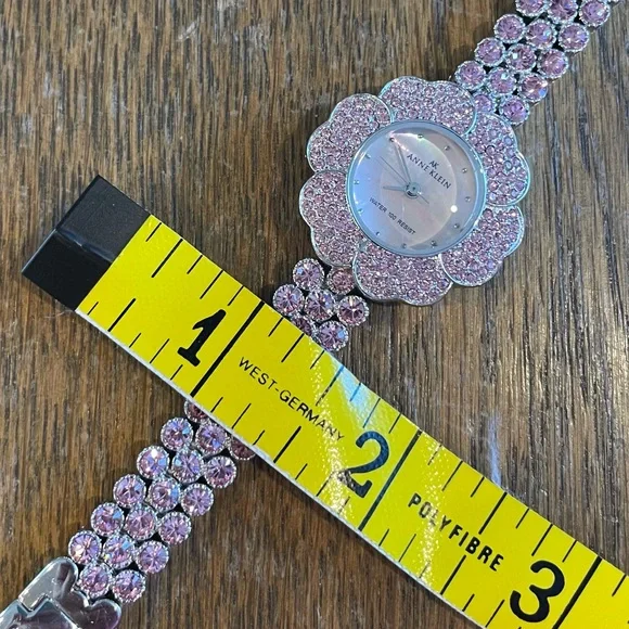 Anne Klein Rhinestone Pink Silver Watch - Picture 10 of 10